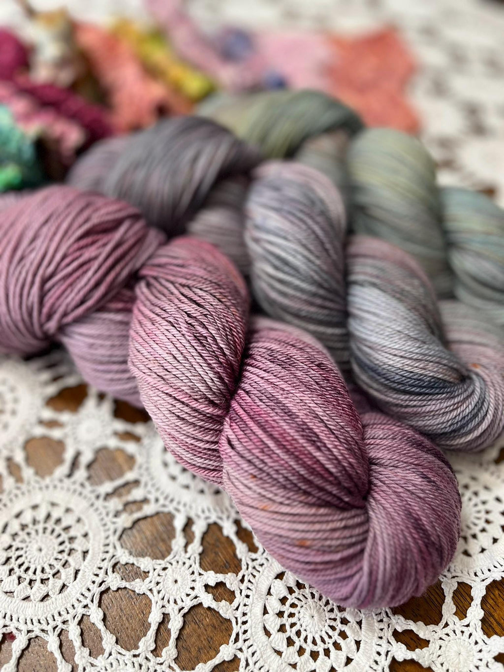 Mermaids Keep Fade Pack – 3 x 100g Skeins Hand Dyed Merino Yarn, 8ply, 675m, 75% Merino 25% Nylon