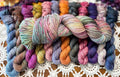 Hallowed Deluxe Blanket Bits Pack – 12 Mini Skeins + 100g Skein Hand Dyed Merino, 8ply, 752m, 75% Merino 25% Nylon