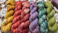 Lolly Bags – 6 x 50g Skeins Hand Dyed Pure Merino Yarn, 8ply, 100% Superwash Merino