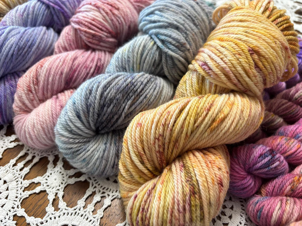 Colour Pop Mega Blanket Bits Deluxe Pack – 20 Mini Skeins + 5 x 50g Skeins Hand Dyed Merino, 8ply, 752m, 75% Merino 25% Nylon
