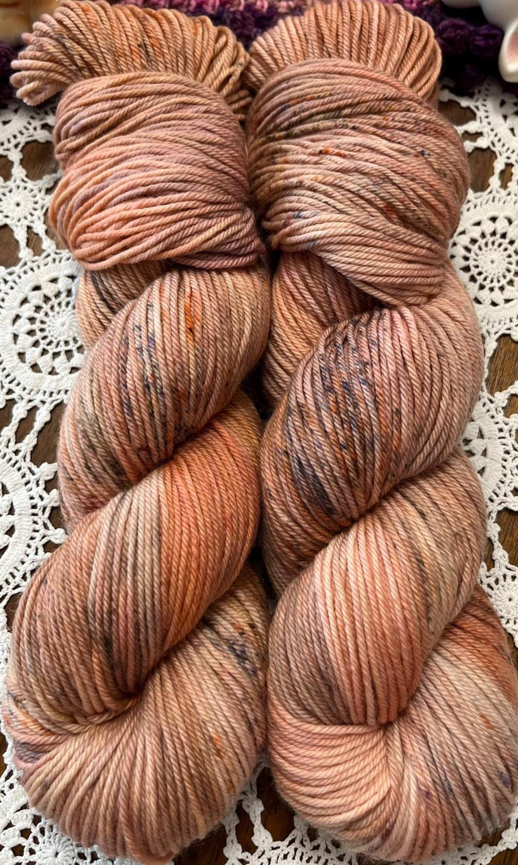 Tea Party Collection Pot of Tea – 2 x 100g Skeins Hand Dyed Merino Yarn, 8ply, 450m, 75% Merino 25% Nylon
