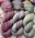 Mermaids Keep Fade Pack – 3 x 100g Skeins Hand Dyed Merino Yarn, 8ply, 675m, 75% Merino 25% Nylon